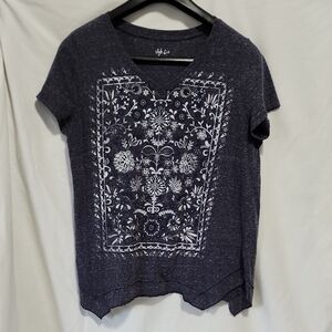 Style & Co. Heathered Navy Top
